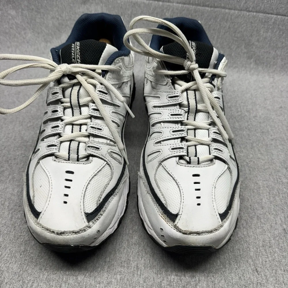 Skechers Energy Afterburn Shoes Mens 12 Extra Wide White Athletic Gym Sneakers